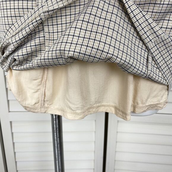 Princess Polly Alaysiah Mini Dress‎ Tan Check Spaghetti Strap AU 12 US Size 8 - Picture 5 of 11